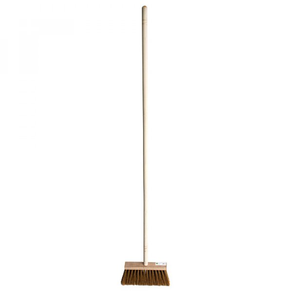 Metla Geco Indust Brown WH, 250 mm, priemyselná, hnedá, s násadou 1200 mm