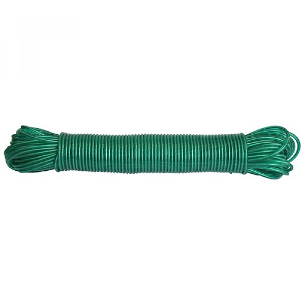 Snura na prádlo ROPE PVC WiCo 4,00 mm, 30 m, oceľ