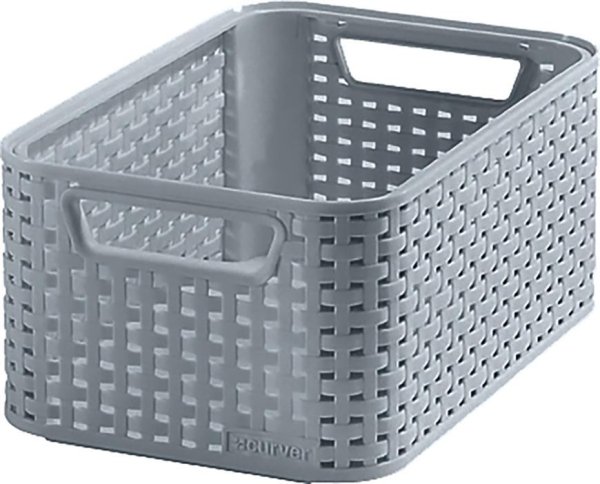 Košík Curver® STYLE S, sivý, 19,4x28,5x13 cm