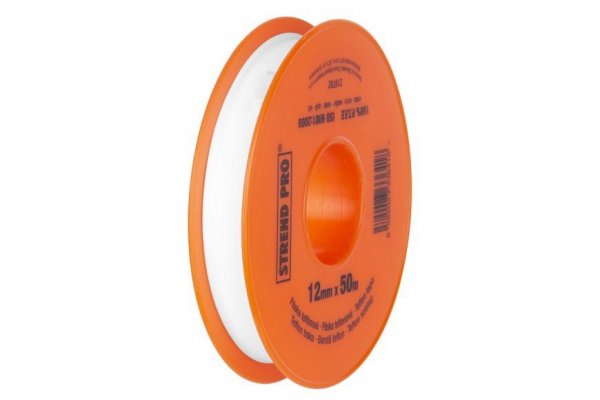 Páska Strend Pro TTP62, 12 mm, L-50 m, 0,1mm, profi, PTFE.100, teflónová