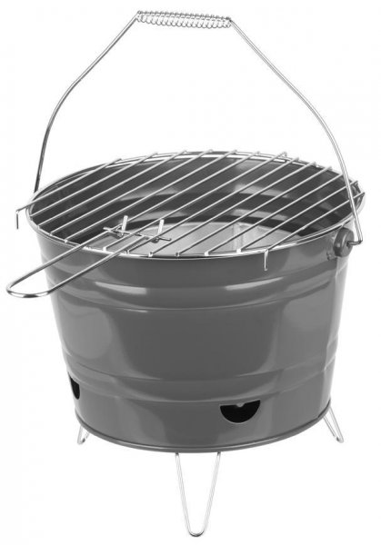 Gril Strend Pro Finch, BBQ, vedierko, kovový, na drevené uhlie, 270x220 mm