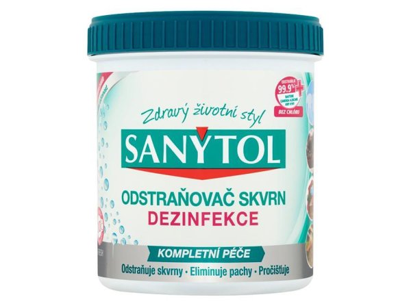 Dezinfekcia Sanytol, odstraňovač škvŕn, 450 g