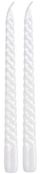 Sviečka MagicHome Vianoce, 25 cm, bal. 2 ks, biela, špirálová