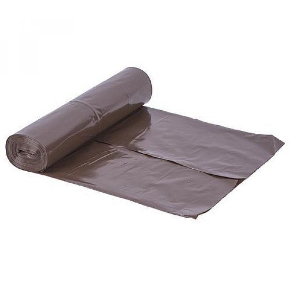 Vrecia ROLO LDPE 070x110x0,050 cm, hnedé, 15 ks, 120 lit, recyklačné