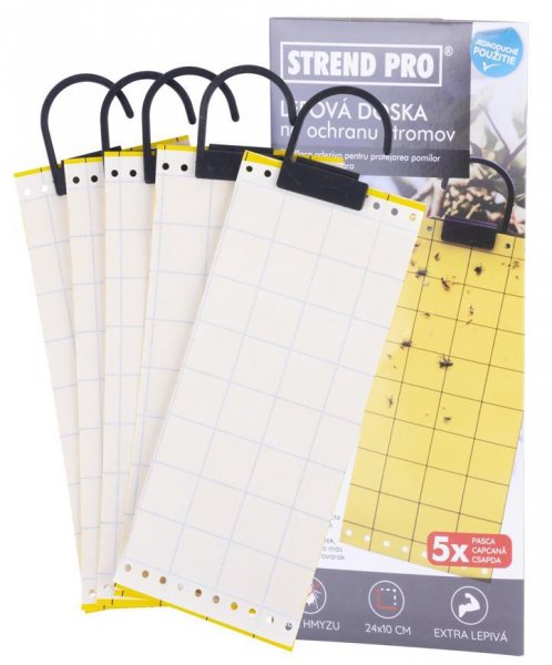 Doska Strend Pro, na ochranu stromov pred śkodcami, lepová, s háčikom, bal. 5ks