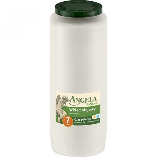 Napln bolsius Angela NR12 biela, 155 h, 471 g, olej