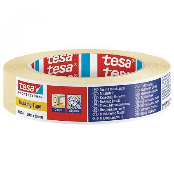 Páska tesa® PRO, maliarska, maskovacia, 25 mm, L-50 m