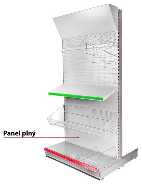 Panel Racks 950x300x0.6 mm plný *M*