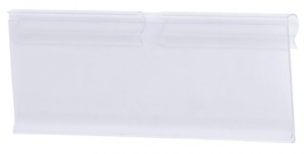 Cenovka na vešiak Racks H42 40x105mm, širší PVC háčik na cenovky 