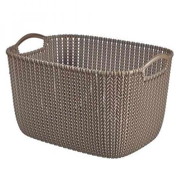 Košík Curver® KNIT 19L, hnedý, 40x30x23 cm