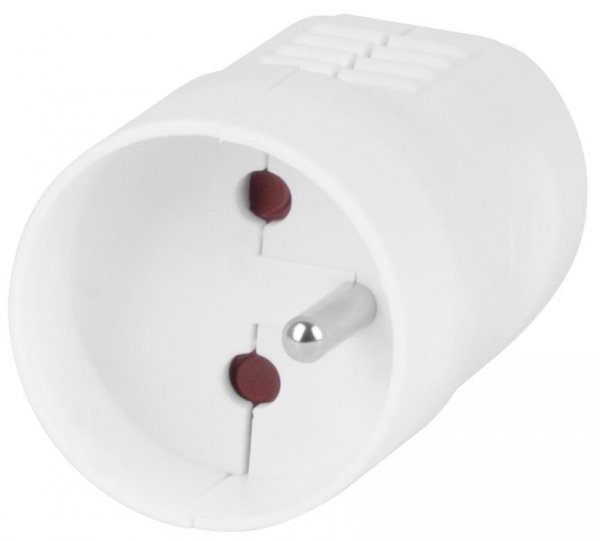 Zásuvka EMOS P0045, IP20, plast, biela, na kábel