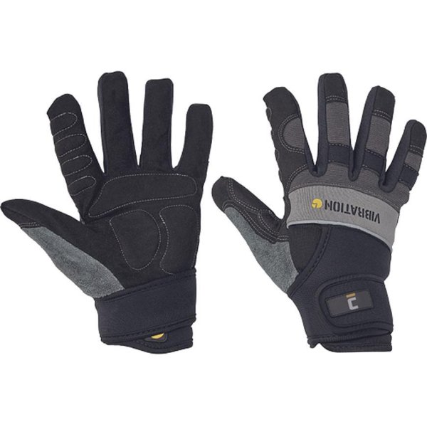 Rukavice fh® NIGRA 10, Anti-vibration, semiš/Spandex, s blistrom