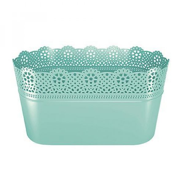 Kvetináč LACE 285 mm, pistáciový