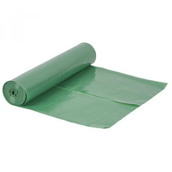 Vrecia ROLO LDPE 070x110x0,050 cm, zelené, 15 ks, 120 lit, recyklačné