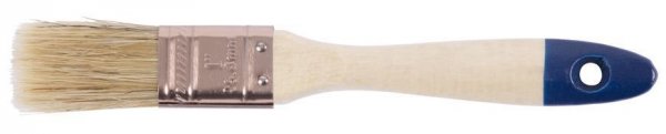Štetec JA001, 1.0", plochý, s drev. rúčkou