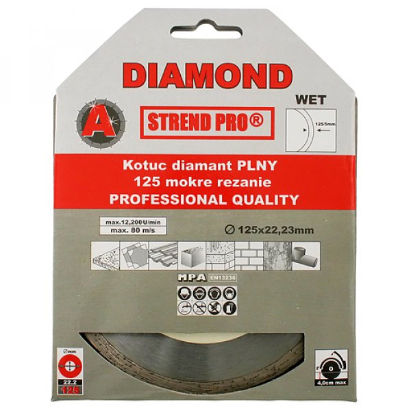 Kotúč Strend Pro 521B, 115 mm, diamantový, plný