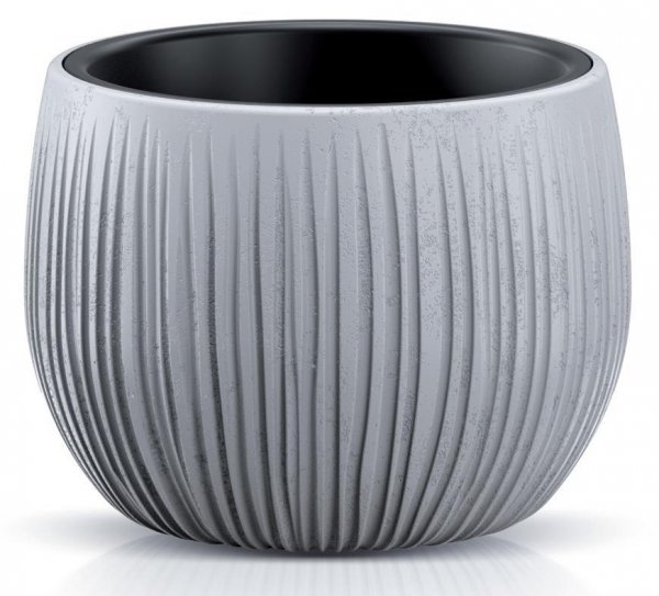 Kvetináč BETON Bowl, 18/13x14 cm, sivý