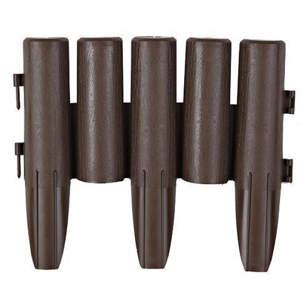 Palisáda GE037, 27x24 cm, PP, hnedá, flexi, 2,16m, bal. 8 ks