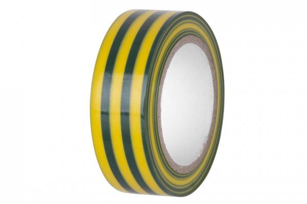 Páska E130YGR, zelenožltá, izolačná, 19 mm, L-10 m, PVC