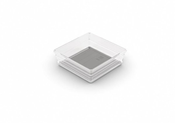 Organizér Curver® SISTEMO 6, priesvitný/sivý, 15x15x5 cm, do zásuvky