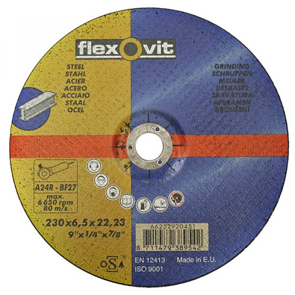 Kotúč flexOvit 20447 115x6,5 A24R-BF42, rezný na kov