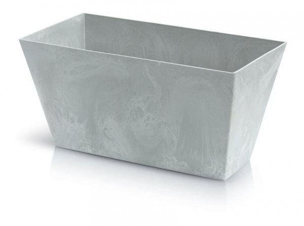 Kvetináč TUBUS Case Beton 400x216x200 mm, vzhľad betón