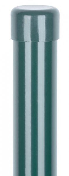 Stĺpik Strend Pro METALTEC, okrúhly, čiapočka, zelený, Zn+PVC, RAL6005, 48/2800/1,50 mm