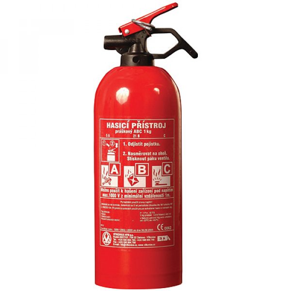 Hasiaci prístroj P1 Če, ABC, 1 kg, 5A, 34B, C
