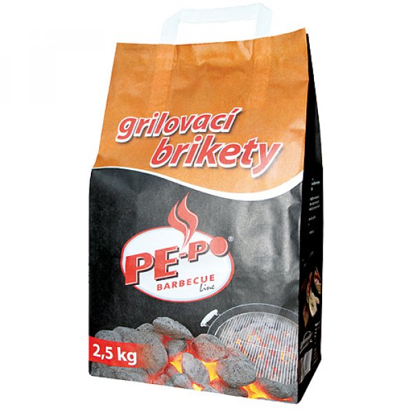 Brikety PE-PO®, 2.5 kg, na grilovanie