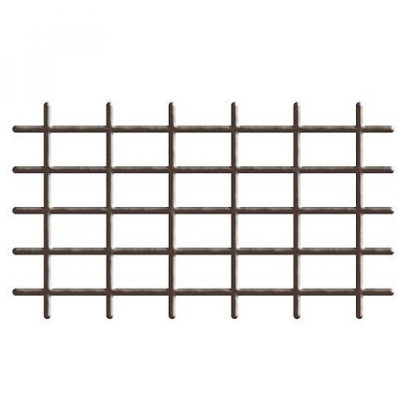 Mriežka Garden MEK6 145x72,5 cm, 4/4,7 mm, oporná na kvety, hnedá, záhradnícka