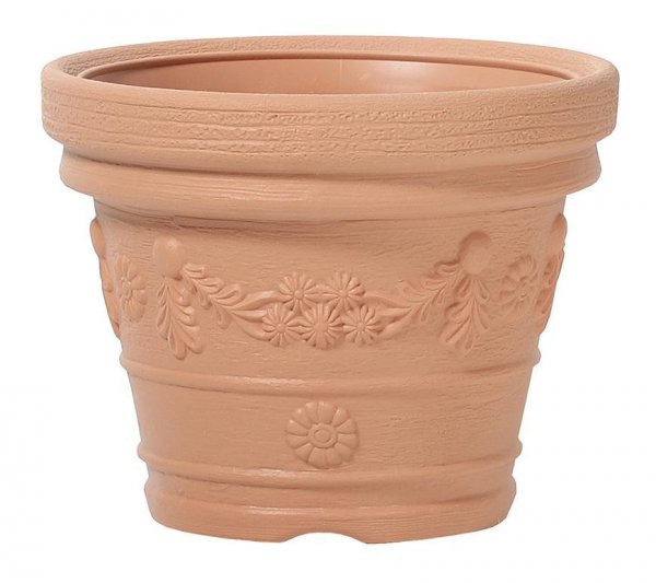 Kvetináč DECORA 300x235 mm, vzhľad tehla