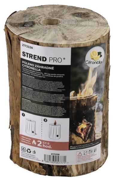 Sviečka Strend Pro Woodson, citronella, záhradná, 2 hod