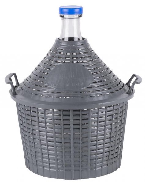 Demižón Strend Pro Cada Inco, sklo/plast, 10 lit, 400x340/245 mm