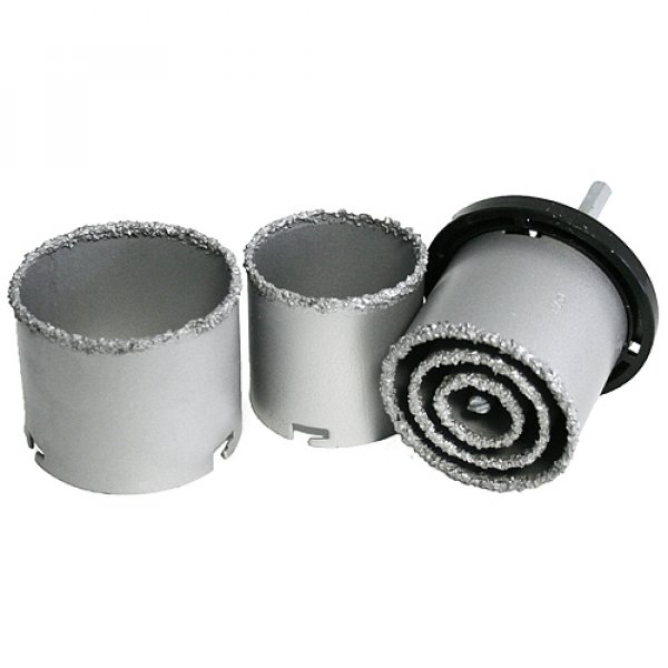 Sada vyrezávačov s unášačom HT01-4001, 33-53-63-73-83 mm, diamantové korunky