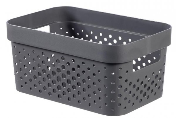 Kôš Curver® INFINITY RECYCLED 4.5L, antracit, 26x12x18 cm