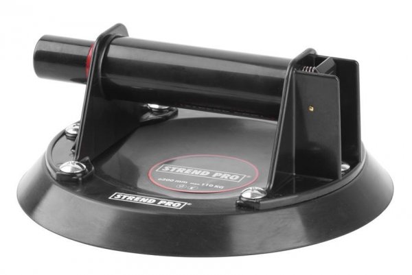 Držiak skla Strend Pro CU681, prísavný s pumpou, 1-kupolový, 20 cm, max. 110 kg, v kufri