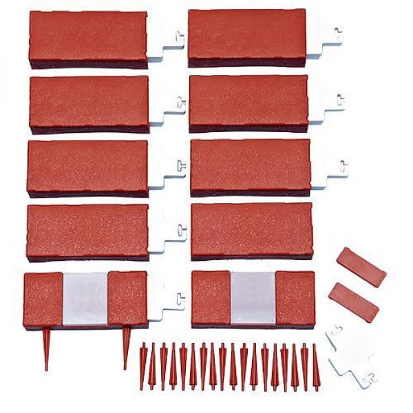 Obruba GE089, 20x9x4 cm, PP, Solar, LED, bal. 10 ks, dĺžka cca 2,20 m