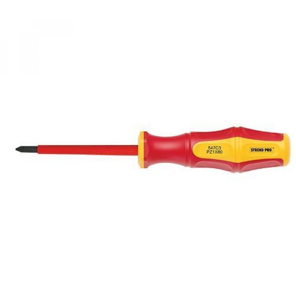 Skrutkovač Strend Pro CX547B, VDE PH1x080 mm, Phillips, elektrikársky