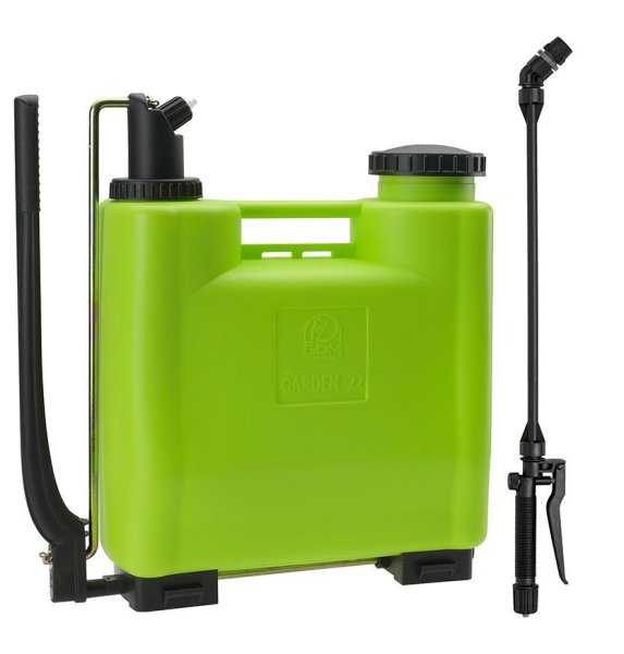 Postrekovač dimartino® Garden 22, 19.00/20.25 lit, 2/5 bar, nyplen, HERMETIC 100%, teleskopická tyč 70-110cm, chrbtový