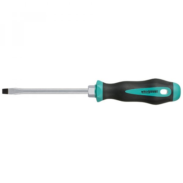 Skrutkovač Whirlpower® 1711-4, 8.0/150 mm, hexbolt, plochý, S2, Satin, DIN5264