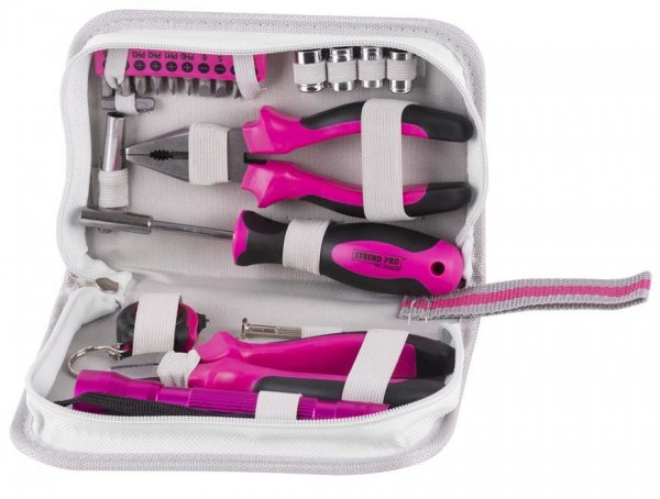 Sada náradia pre ženy LADIES PINK SET12, 23 dielna, ružová, v brašni