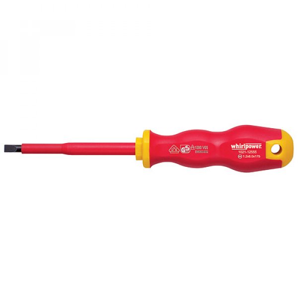Skrutkovač Whirlpower® 1021, 4.0/100 mm, plochý, DIN5264, VDE 1000, elektrikársky