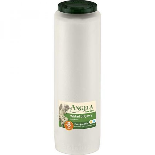 Napln bolsius Angela NR08 biela, 185 h, 550 g, olej
